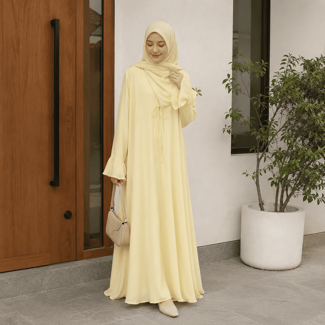 AMMO Dress Butter Yellow - Gambar 2