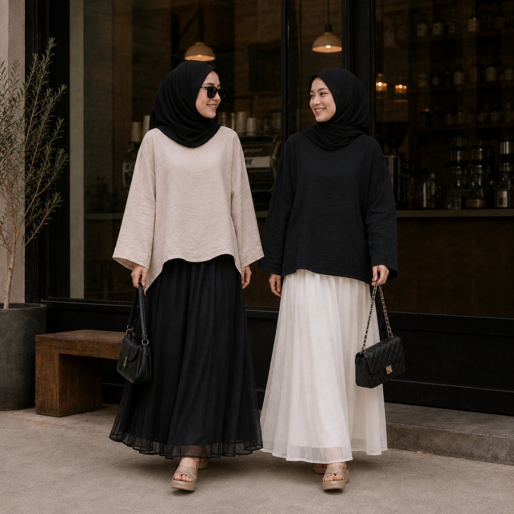 ELEA Blouse – Oversized shirt - Gambar 3
