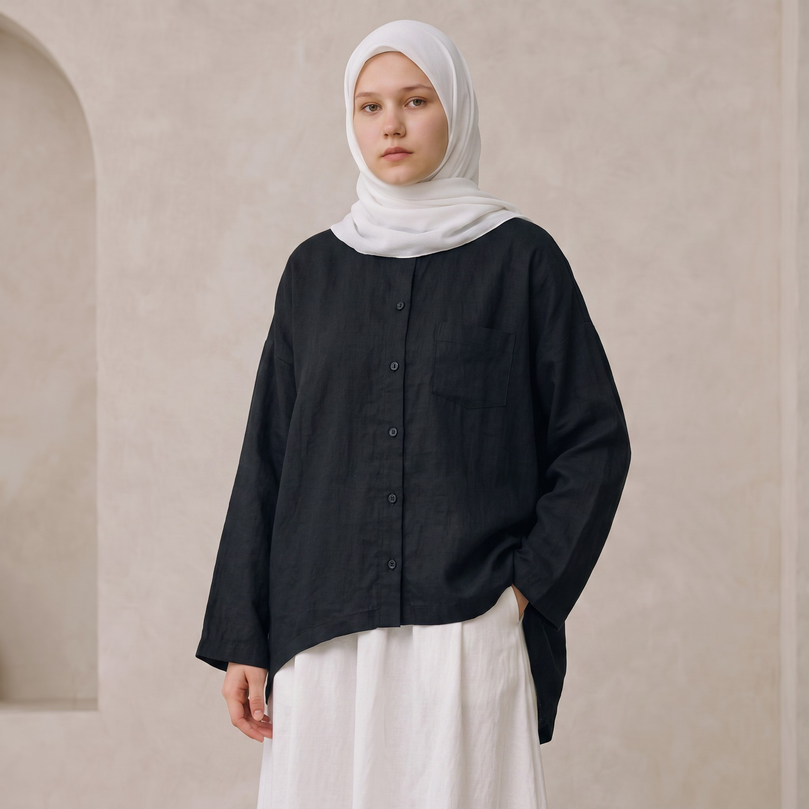 ELEA Blouse – Oversized shirt - Gambar 4