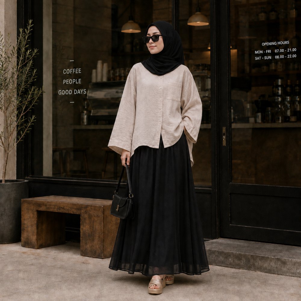 ELEA Blouse – Oversized shirt - Gambar 4