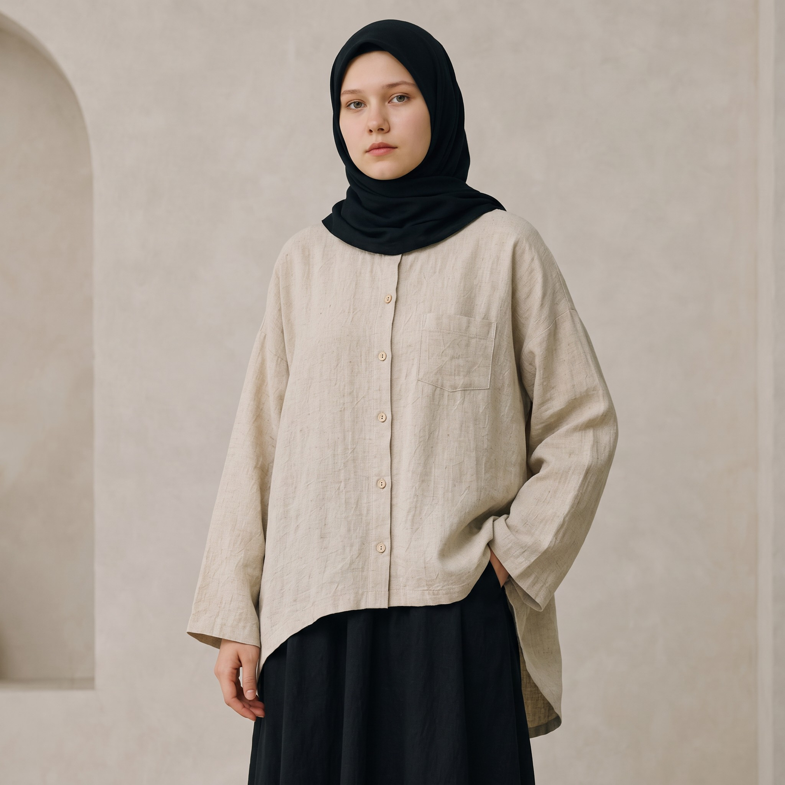 ELEA Blouse – Oversized shirt - Gambar 3