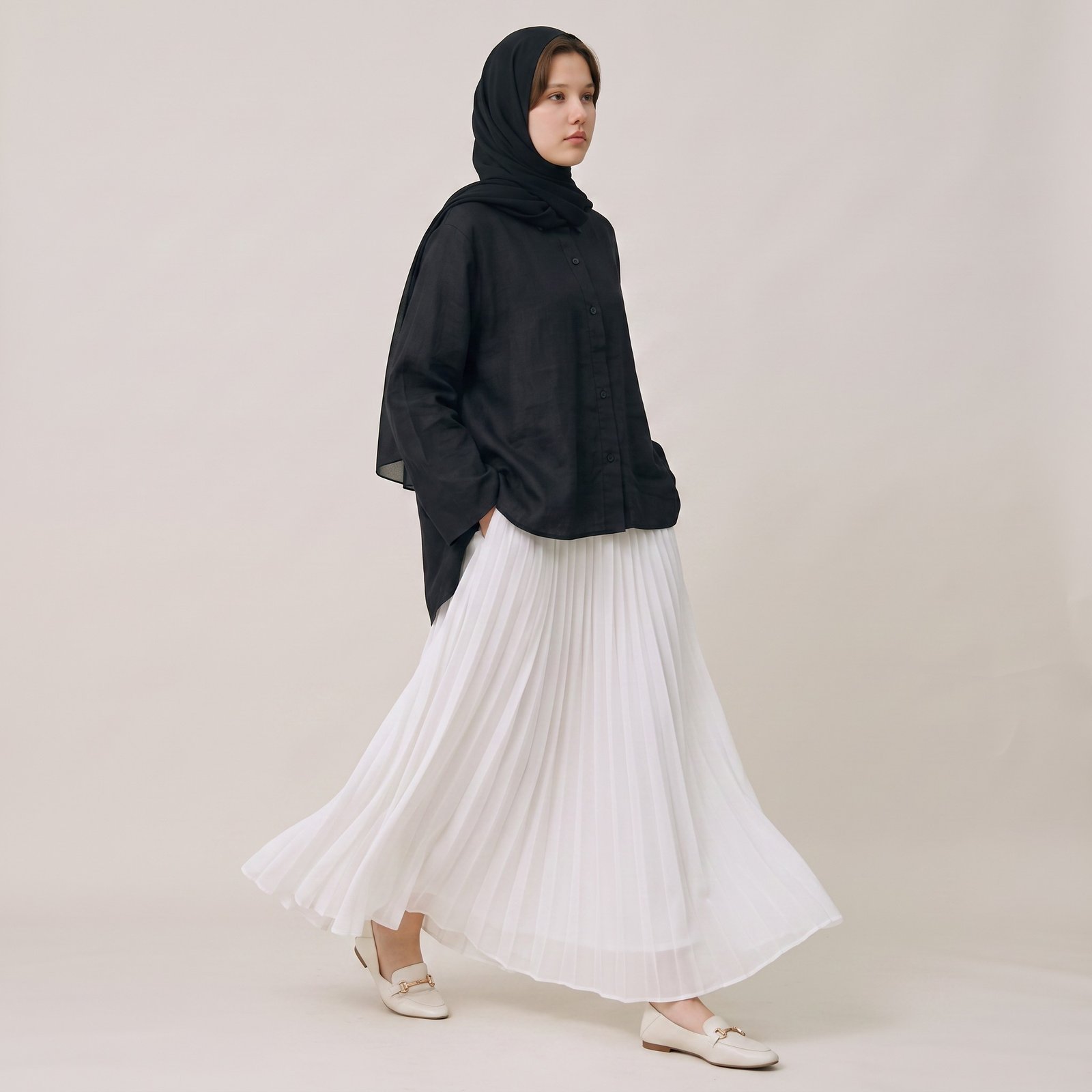 KALEA Skirt – Double Layer Flowy - Gambar 4