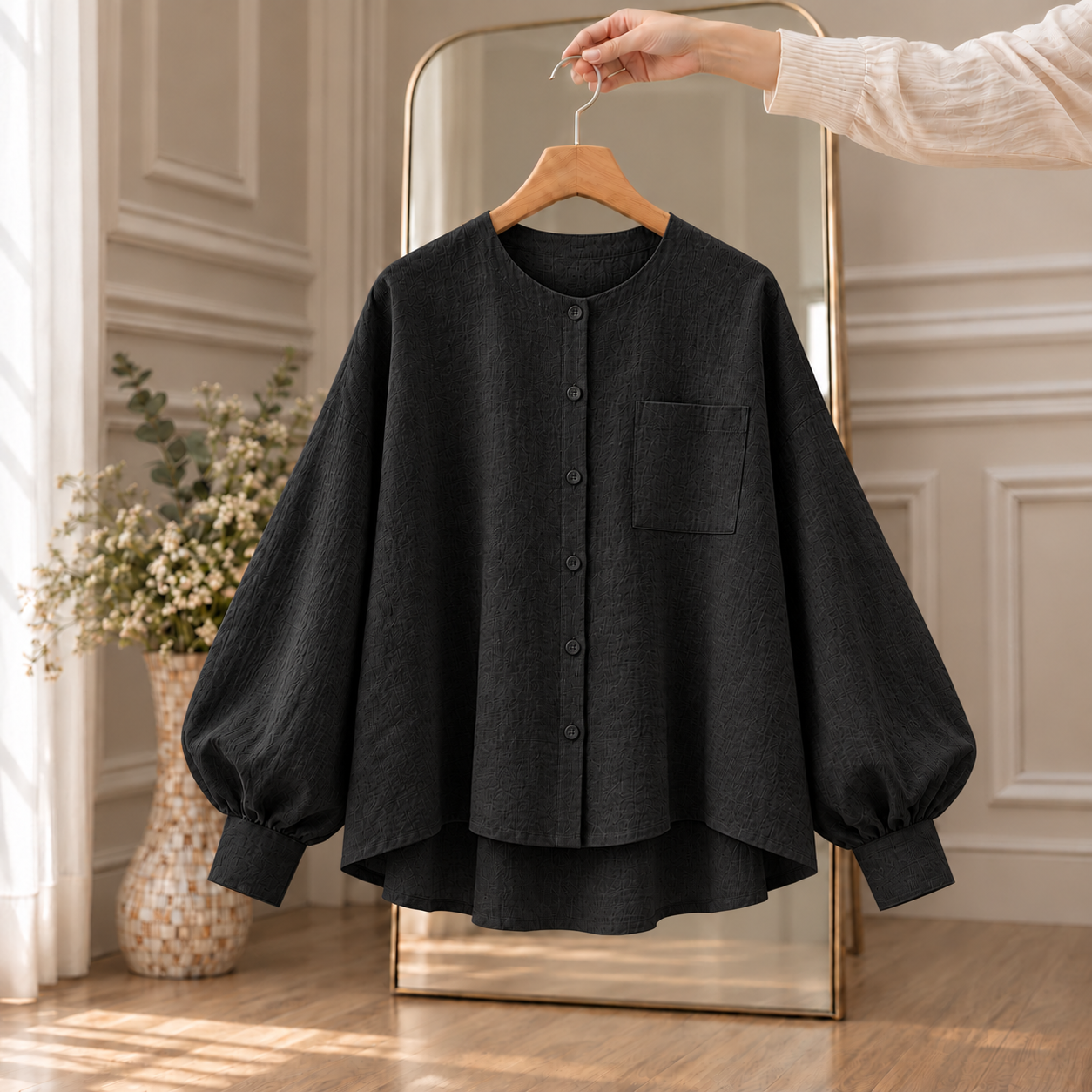 BIANCA Linen Shirt – Kemeja Wanita Linen Rami Premium - Gambar 4
