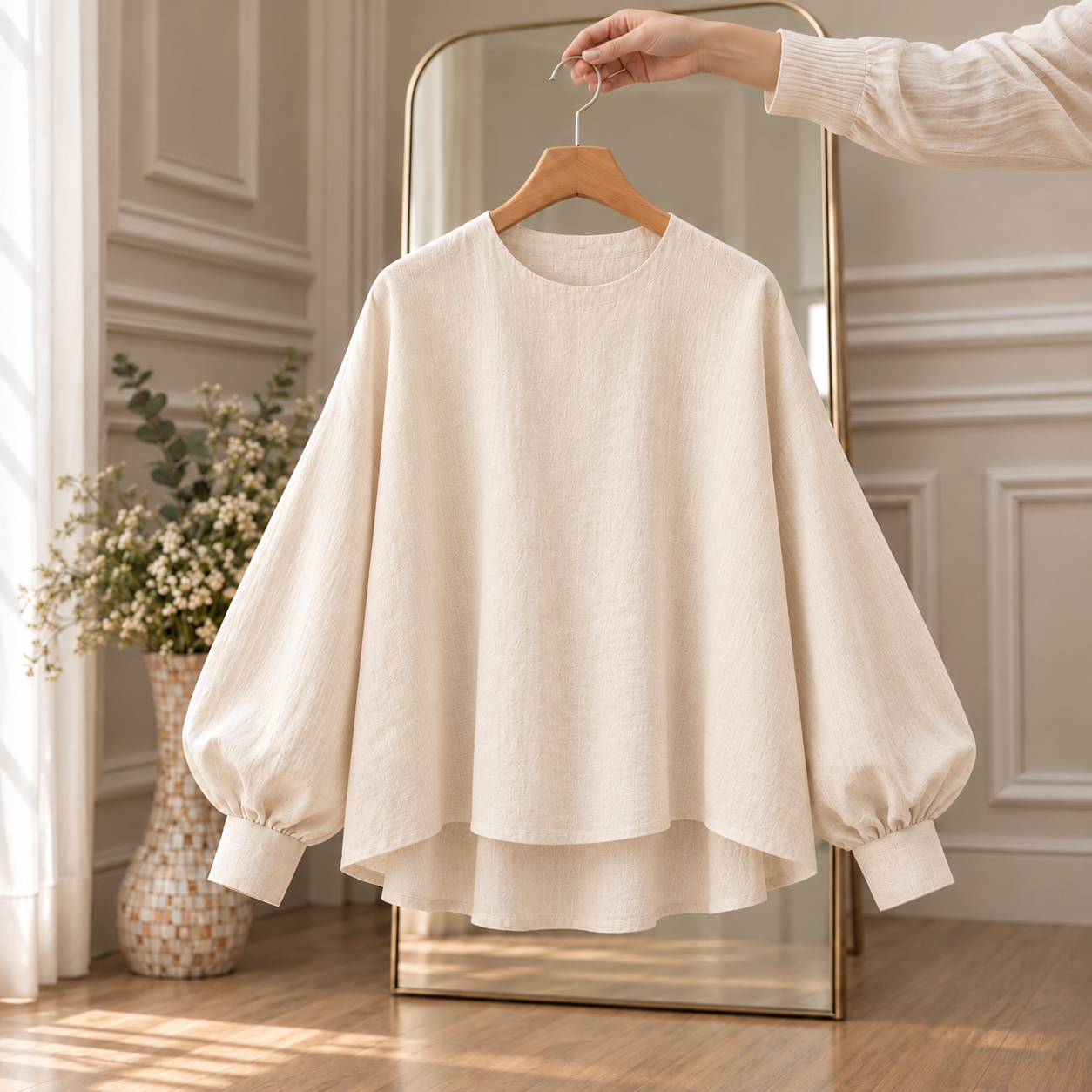 BIANCA Linen Shirt – Kemeja Wanita Linen Rami Premium